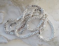 SPLOT KRÓLEWSKI srebrny łańcuch 55cm, 3x3mm